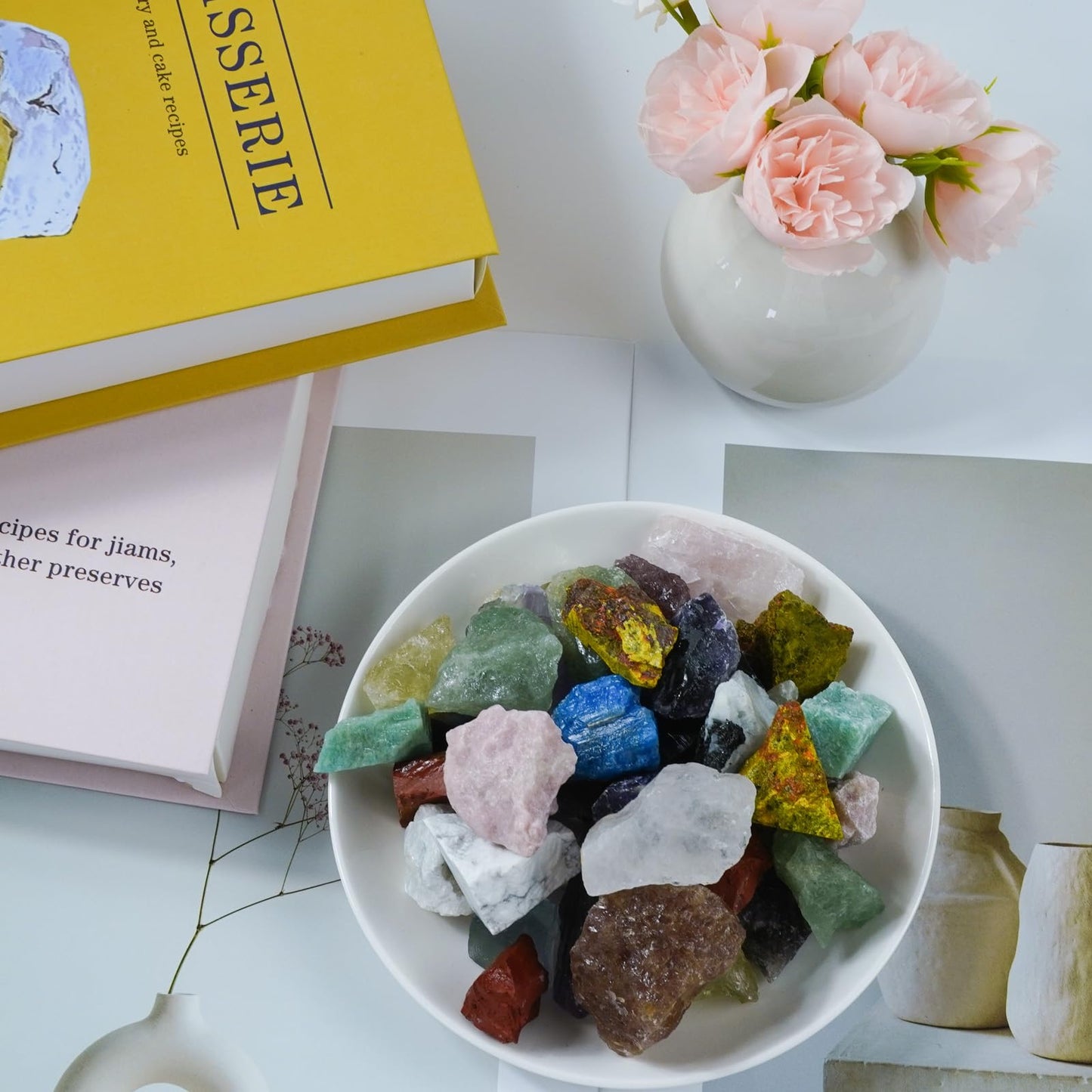 Raw Crystals, Large 1.2-2.0" Healing Crystal Natural Rough Stones for Intuition,Chakra,Meditation,Decoration,Polishing,Energy Work (Tiger's Eye, 3.5oz-1.2-2.0"raw Crystals)