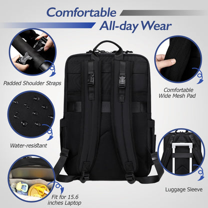 LORADI Dad Diaper Bag with Insulated Pockets, Stroller Clips and Luggage Sleeve for Travel, Large Tactical Diaper Bag for Men, Brown
