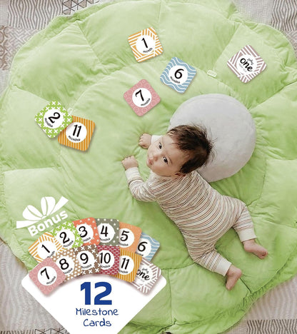 Little Dove 5-in-1 Convertible Baby Play Gym with 6 Toys, Tummy Time Mat for Sensory Development, Baby Activity Center from Newborn to Toddler, Ball Pit, Cat & Dog Bed, Soft Plush Pet Bed, Green