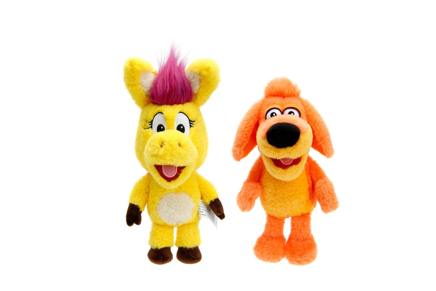 Jada Toys Donkey Hodie 8" Sound Plush Twin Pack - Hodie & Bob Dog - Squeeze for Phrases From Preschool Show - Ages 3+