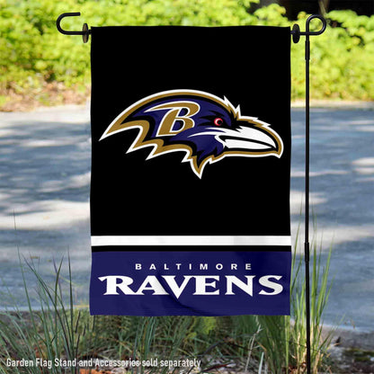 Baltimore Ravens Double Sided Garden Flag