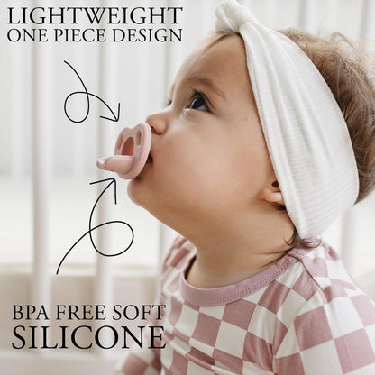 Sweet Cotton Baby Pacifier – Soft Silicone – 0-36 Months – BPA Free – Natural Latch – Lightweight, Dishwasher Safe – for Newborns, Infants, Toddlers