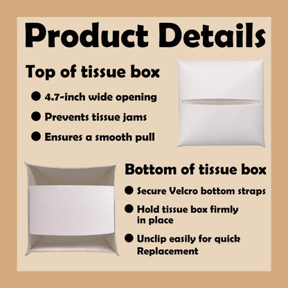 Spring Floral Tissue Box Cover Square - Sketch Flowers Tissue Holder - Waterproof Facial Paper Organizer for Home Bathroom Office - Desk Tabletop Supplies Decorative Dispenser Box - A03