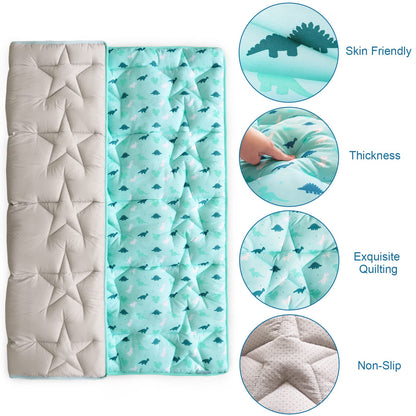 SPRINGSPIRIT Baby Play Mat for 71'' x 59'' Playpen, Large & Thick Baby Mat for Floor, Playmat for Babies and Toddlers, Non Slip Crawling Mat for Playpen, Easy Clean Foam Play Mat, Dinosaur