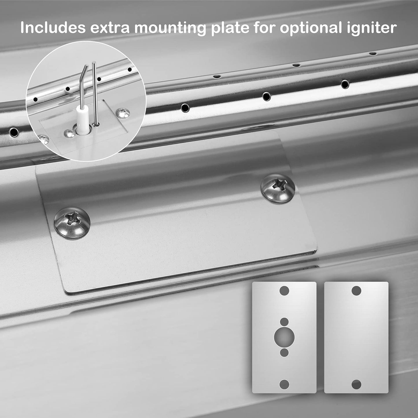 Stanbroil 36 x 6 Inch Linear Fire Pit Kit with Spark Ignition Kits, 304 Stainless Steel Propane Gas Firepit Insert for Outdoor DIY Firepit Project - Propane Gas Version