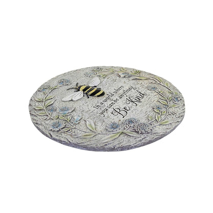 Roman Giftware Inc., Garden Collection, 11.75" D BEE Stepping Stone,Religious, Inspirational, Durable (1x11x11)