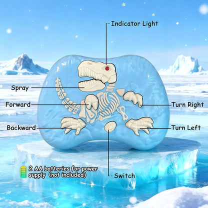 TALGIC Remote Control Dragon, Dragon for Kids with Spraying, Roaring, Swaying Head, Wings, Light-Up Interactive Robot Dinosaur Toys for Boys and Girls, Blue
