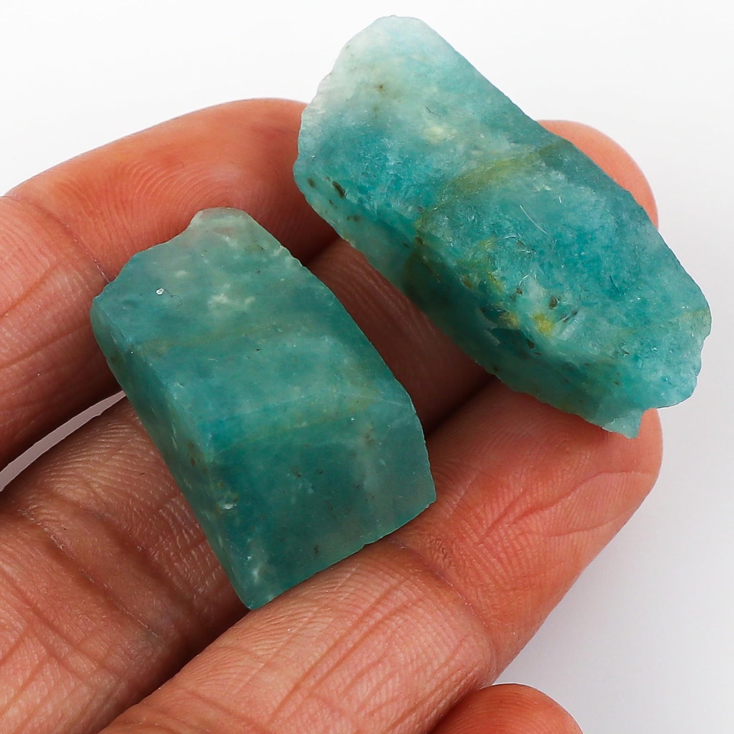 CRYSTALIS 2pcs Natural Big Grandidierite Loose Gemstone Wholesale Bulk Rough Jewelry Making Supply, Chakra & Healing Raw Stones, Wire Wrapping, DIY, Gem Collection [15-25mm]