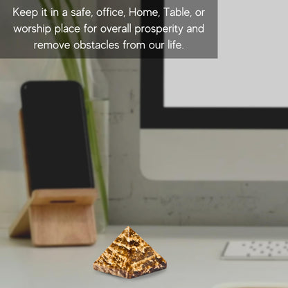 Amazing Gemstone Aragonite Pyramid Crystal Healing Stones - 1" Great Pyramid Figurine of Natural Stone Pyramid for Meditation, Reiki, Chakra Balancing and Crystal Pyramids Grid