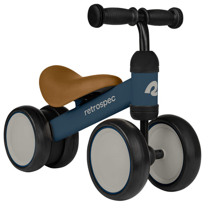 Retrospec Cricket Baby Balance Bike, 4-Wheel Ride-On Toy for Ages 12-24 Months – First Bike & Toddler Bike for 1 Year Old Boys & Girls, First Birthday Gift