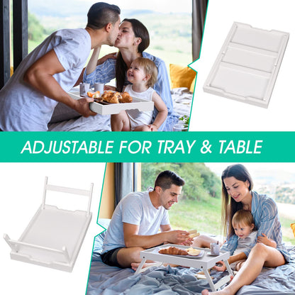Artmeer Bed Tray Table with Folding Legs,Bamboo Breakfast in Bed for TV Table, Laptop Computer Tray,Eating,Snack Tray