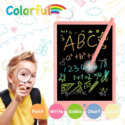 ORSEN LCD Writing Tablet 10 Inch, Colorful Doodle Board Drawing Pad for Kids, Toddler Toys for 3 4 5 6 7 8 Year Old Girls Boys Gifts (Pink)
