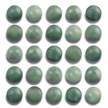 NITOPUPU 100Pcs 8mm Natural Smooth Burmese Jade Beads Round Loose Gemstone Stone Beads for Jewerly Making with Crystal Stretch Cord