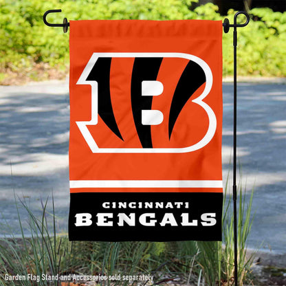 Cincinnati Bengals Double Sided Garden Flag