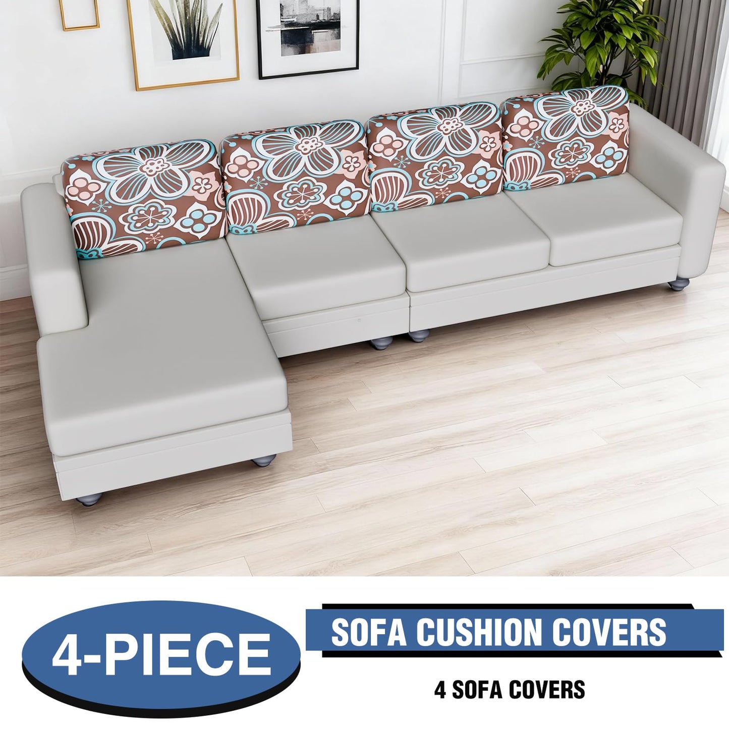 Gdmhy Stretch Couch Cushion Covers for Individual Sofa Seat Cushion,Washable Cushion Slipcover for Chair Loveseat Sofa Cushion,Furniture Protector Sofa Cover(Backrest or Seat)