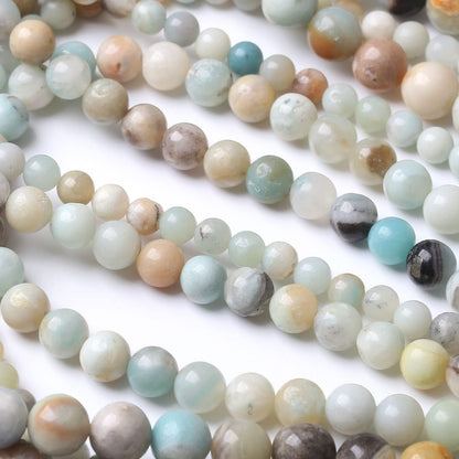 88PCS 4MM Amazonite Beads Stone Beads Natural Gemstone Bead Crystal Healing Energy Jewelry Making DIY 15 inches