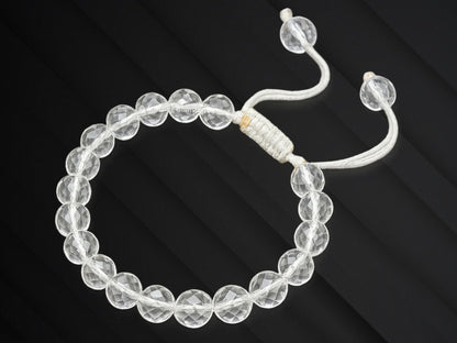 Amazing Gemstone Clear Quartz Bracelet for Women - Chakra Mens Bracelet Protection Crystals and Healing Stones - Blessing Bracelet Spiritual Meditation Gift Christmas Stocking
