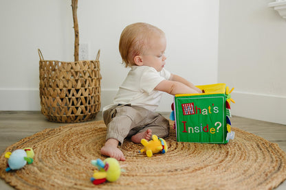 Whats Inside Box - What's in the Box Toy - 7 Surprise Pieces - Educational Sensory Toys, 7" Square, Larger and More Pieces Than Most, Perfect Size for Small Hands, for Babies, Toddlers