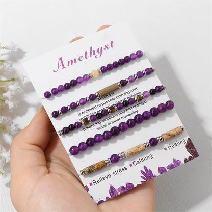 5Pcs Amazonite Bracelet for Women 4mm Stackable Amazonite Beaded Bracelets Adjustable Crystal Bracelets Set Small Beaded Bracelets Stone Bracelets Amazonite Jewelry for Women