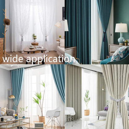 BEL AVENIR 2 Pack Curtain Tiebacks Tassel Drapery Tie-Backs Rope Handmade Holdbacks Home Office Hotel Decorative (Gold, 2 Pack)