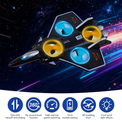 NXD Foam Remote Control Airplanes RC Planes for Kids Adults Beginners, Outdoor Stunt RC Airplane Toy with 360° Flips & Lights, Easy to Fly Gift for Boys Girls