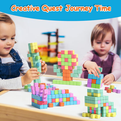 Apluses Magnetic Blocks, Magnet Building Cubes for Toddlers Ages 3-5, STEM Educational Sensory Autism Montessori Preschool Toys, Gifts for Kids Ages 4-8 Year Old Boys and Girls