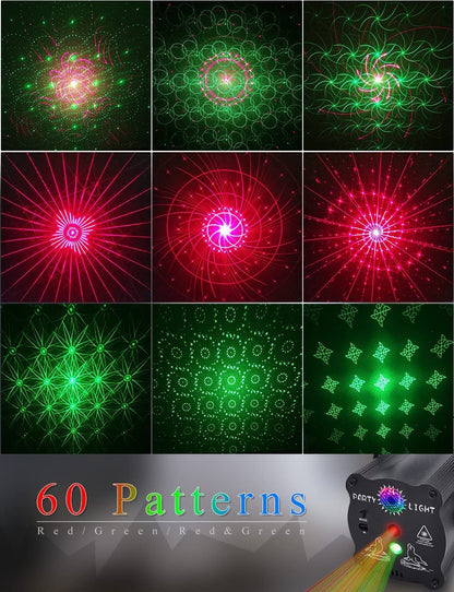 ljnyiwan Party Lights DJ Disco Lights, Sound Activated with Remote Control for Dance Party Karaoke Living Room Pub