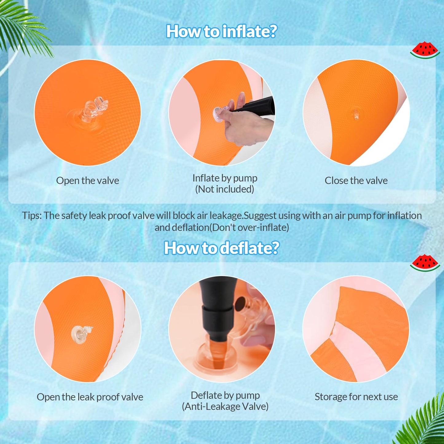 Bestrip Pool Floats Adult Size for Kids Age 8-12 Adults Inflatable Floats Swimming Ring Toys Beach Pool Party Lake Use