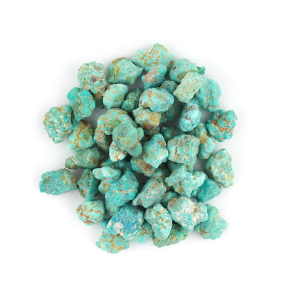 CRYSTALIS Wholesale Bulk 50pcs Arizona Copper Turquoise Natural Raw Crystals, Loose Gemstone Rough Jewelry Making Supply, Chakra Healing Stones, DIY, Gem Collection (90+ carats) (4-8mm)