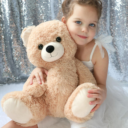 Tezituor 2 Pack Small Teddy Bear Stuffed Animals 18inch, Stuffed Teddy Bear Plush for Kids Baby, Cute Soft Bear Plushie Gift for Girls Boys Children, Plush Bear for Christmas Birthday Valentines