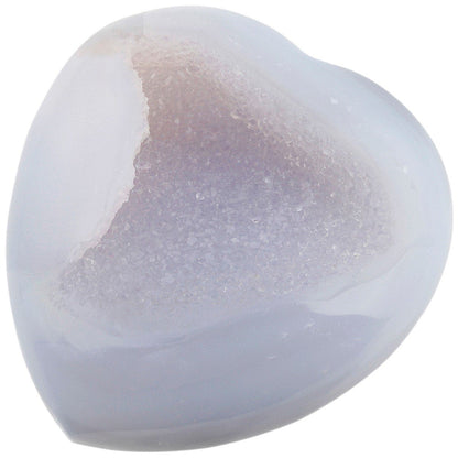 Rockcloud Healing Crystal Agate Druzy Geode Heart Love Carved Palm Worry Stone Chakra Reiki Balancing