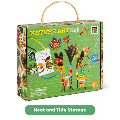 Tiger Tribe Nature Art Set for Kids: Creative Activity Set Turning Natural Treasures into Art; Supplies Included for Art Projects; Ages 3 and Up