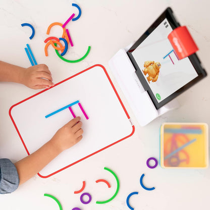 Little Genius Starter Kit for Fire Tablet + Early Math Adventure - 6 Educational Games-Counting, Shapes & Phonics-STEM Gifts-Ages 3-5 (Tablet Base Included)