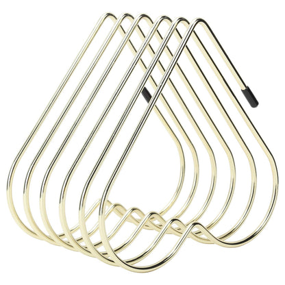 Kodrily Folder Holder for Desk, Heart Shaped Desk File Organizer Vertical File Holder, 5 Slots Iron Gold File Holder, Telescopic Book File Organizer Stand for Desk File, Gold