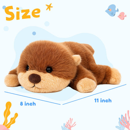 Mushymallow Adorable Plush Otter Stuffed Animal Soft Otter Plush Toy Cute Birthday Gift for Boys Girls Kids Toddlers