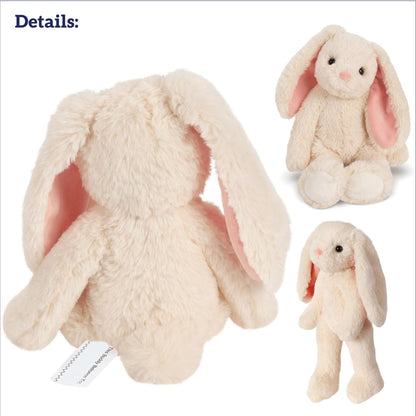 Vermont Teddy Bear Ivory Easter Bunny Stuffed Animal | 15 Inch Soft Plushies and Bunny Toys | Emotional Support Plush for Kids and Adults | Cuddly Buddy Collection Plushie for Snuggling