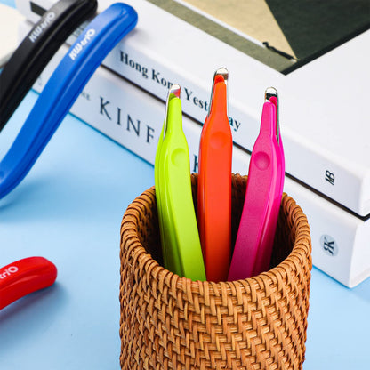 24 Pcs Magnetic Staple Remover Bulk Staple Remover Puller Removing Pen Operation Christmas Tool Gifts Rubberized Office School Gift(Candy Color)