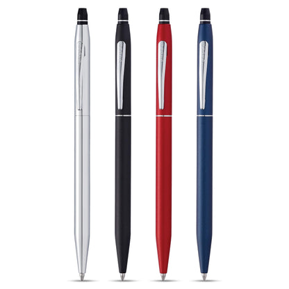 Cross Click Chrome Ballpoint Pen - High-End Writing Tool for Versatile Use - Smooth Writing & Journaling - Elegant Accessory - Long-Lasting - Black Ink - Includes Gift Box