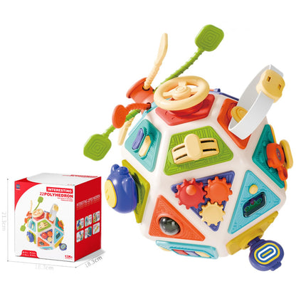 Womiluna 22-in-1 Montessori Busy Board Activity Cube Toys for 1 Year Old Toddlers Educational Learning Sensory Travel Toy for Infant 6-12 12-18 Months Toys Gifts
