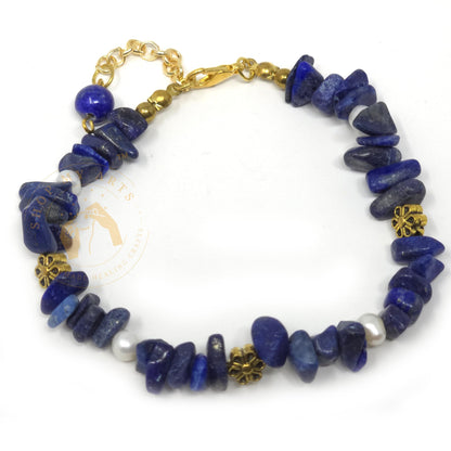 Shop My Arts Lapiz Lazuli Bracelet for Women - Birthday Gifts for Women Mom with Authentic Crystals and Healing Stones