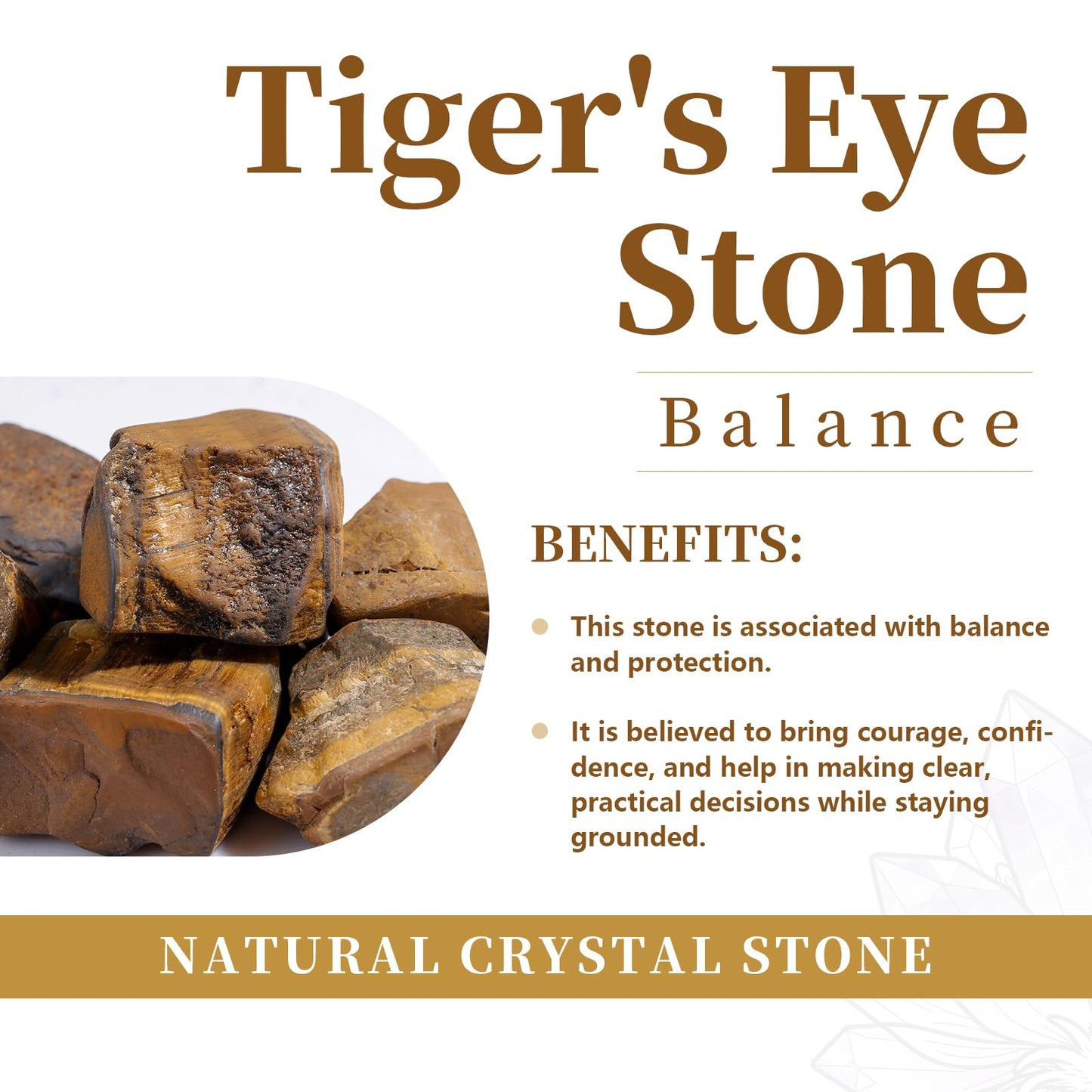 rockcloud Pack of 2 Tiger Eye's Crystal Thumb Worry Stone for Anxiety, Healing Crystal Pocket Palm Stone, Heart Shape