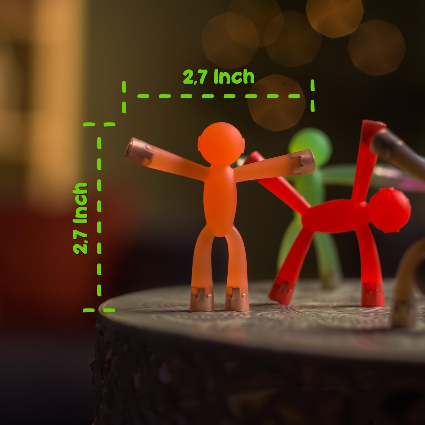 Boxgear Magnet Men – 10-Piece Magnetic Travel Toys: Valentines Day Gift for Kids Toddlers, Road Trip Game for 1-3 | Easter Basket Stuffers for Kids