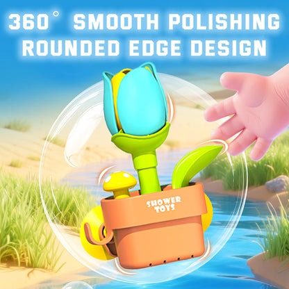 TXTLDB Magic Growing Bath Toy for Toddlers 1-3 | Interactive Watering Can with Blooming Flowers & Rising Mushrooms | Fun Sensory Bathtub Game for Kids 18M+ | Ideal Gift for Christmas & Birthdays