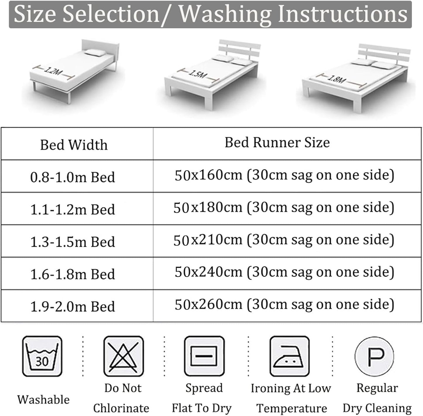 Eseriallen Bed Runner King Size,Gray Bed Runner for Foot of Bed Cushions Set 180X45cm for 1.2m Bed