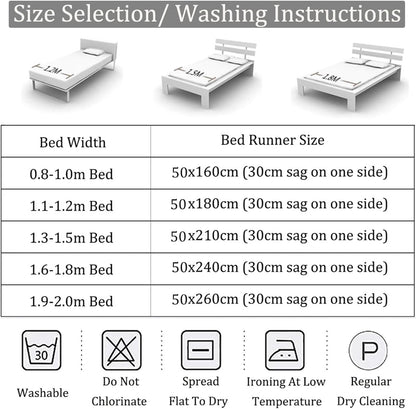 Eseriallen Bed Runner King Size,Gray Bed Runner for Foot of Bed Cushions Set 180X45cm for 1.2m Bed