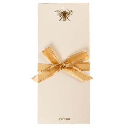 Graphique Bee Designer List Pad Luxe Collection, Gold Foil Embossed To-Do Notepad, Writing Pad with150 Pages, 4” x 9.75”