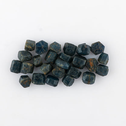CRYSTALINES 50cts, Wholesale Natural Raw Blue Sapphire Gemstone, Untreated Rough Stones, Bulk Loose Supplies for Jewelry Making, Healing Crystals, September Birthstone, Gem Collection, 15-18pcs
