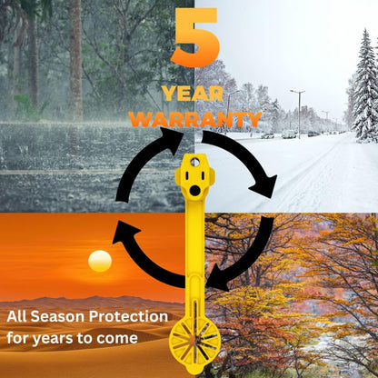 Prong Shield Outdoor Weatherproof Plug Cover - Extension Cord Waterproof Protector Covers for 120v Electric, 3 Prong Male End Weather Proof Exterior Ends Caps for Outside Electrical Plugs (2,Black)