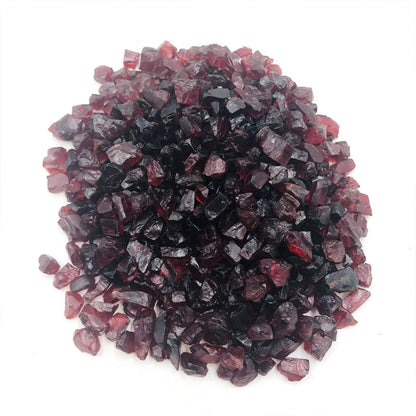 YOUNAIERZX 1LB Natural Raw Garnet Crystal Stones for Healing Chakra Energy Meditation Reiki Spiritual Quartz Mineral Gravel
