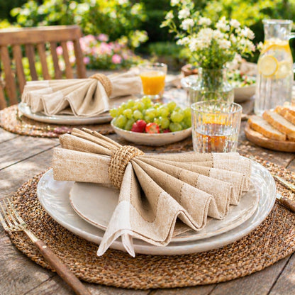 Homidate Cloth Dinner Napkins – Machine Washable Reusable Fabric Napkins for Weddings, Parties & Table Decorations